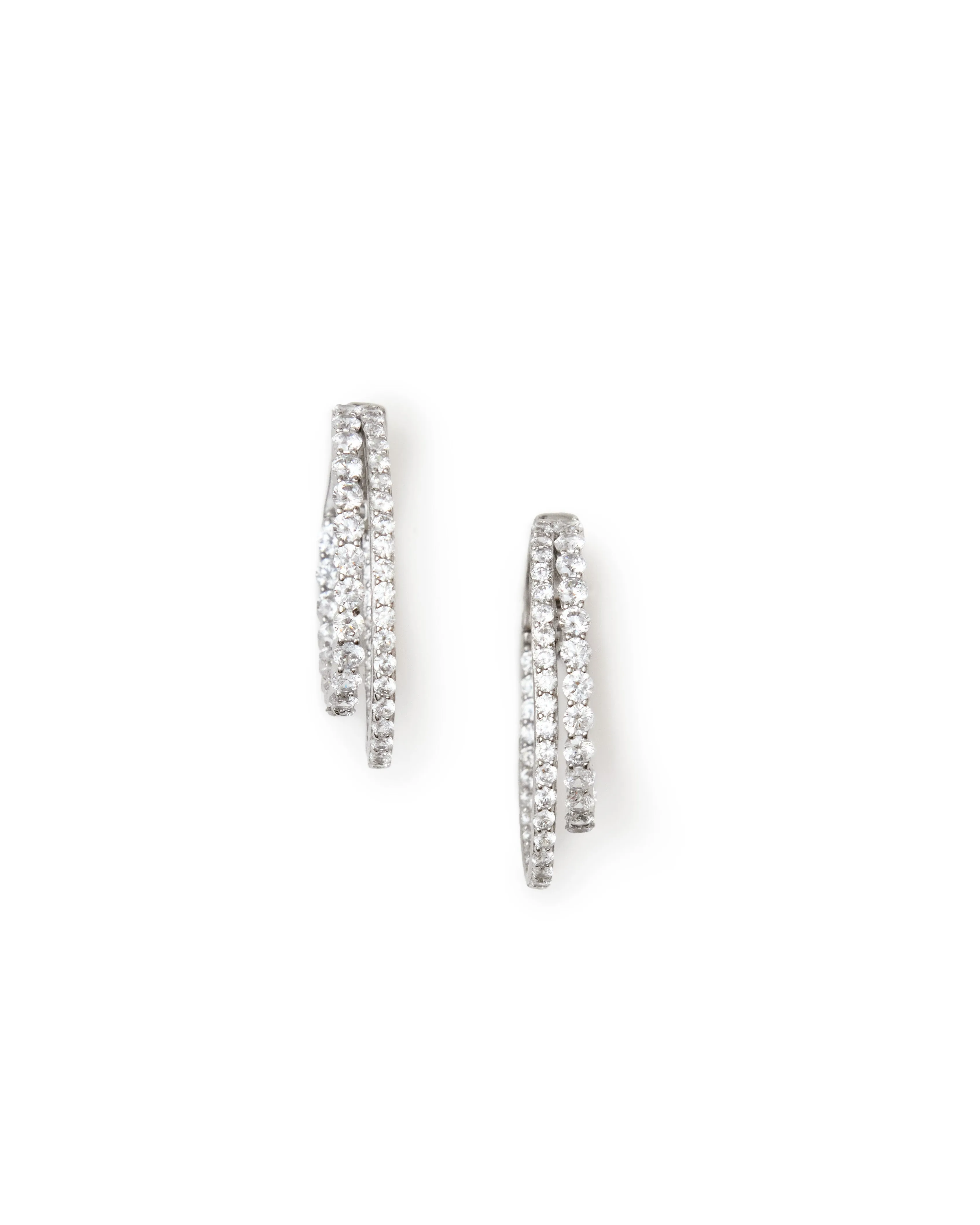 Layered Sparkle Hoops