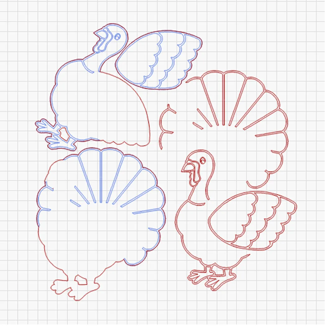 Layered Thanksgiving Turkey - SVG File for DIY Thanksgiving Craft