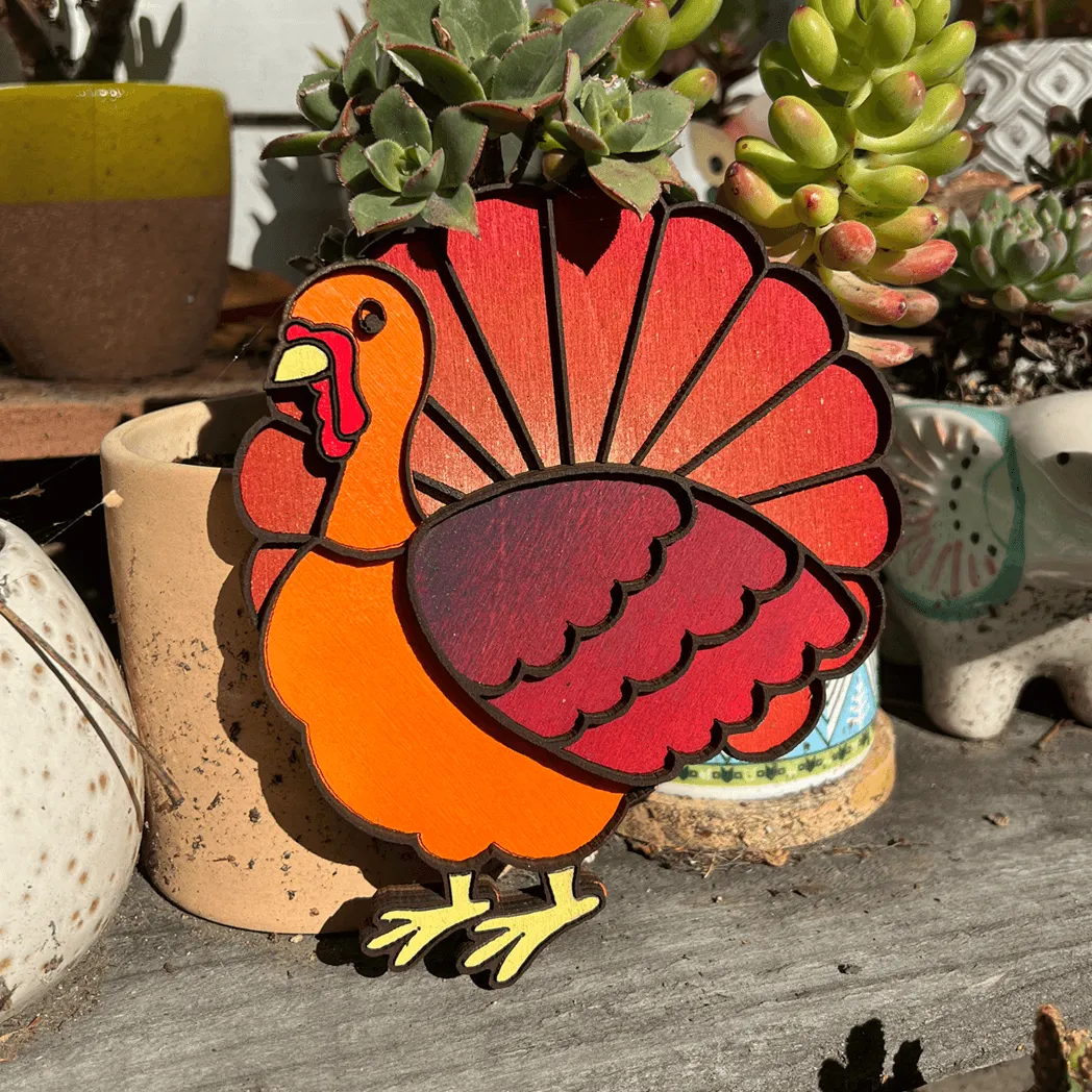 Layered Thanksgiving Turkey - SVG File for DIY Thanksgiving Craft