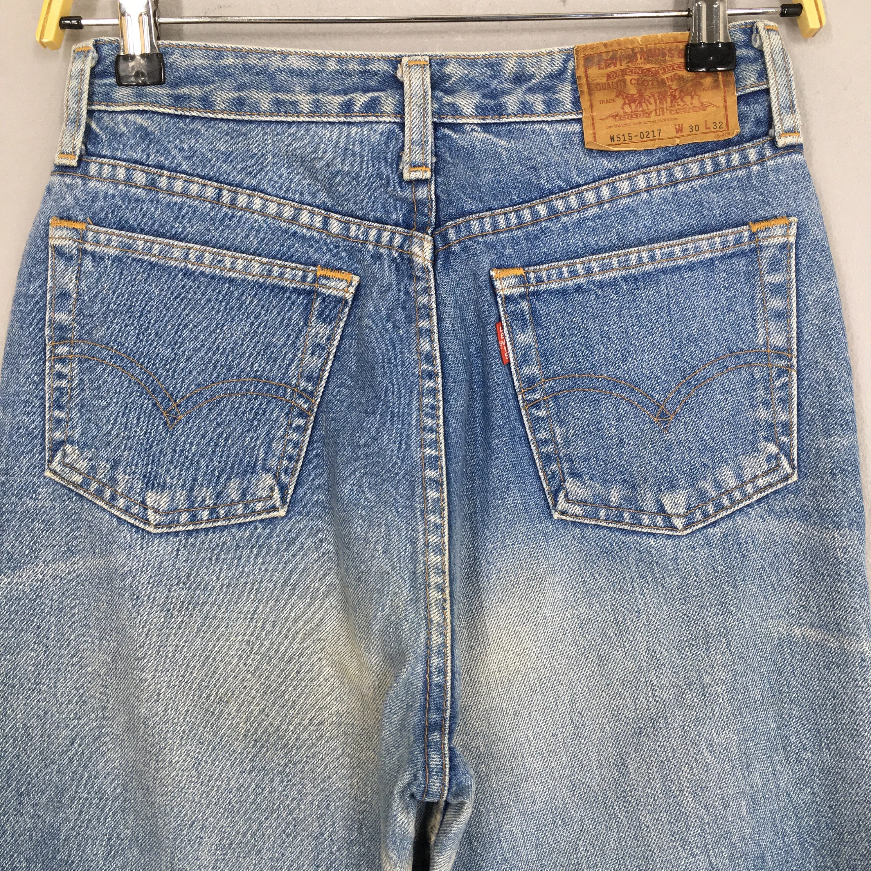 Levi's 515 0217 Light Wash Blue Jeans Size 26x29.5