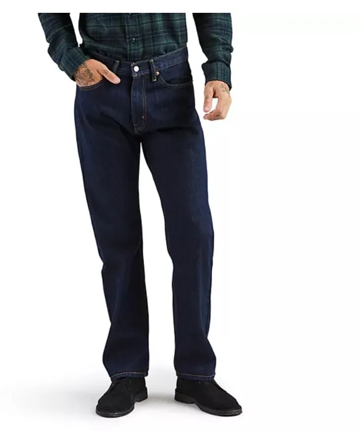 Levi's Dark Wash Relaxed Straight Denim Jeans S40196 Men's
