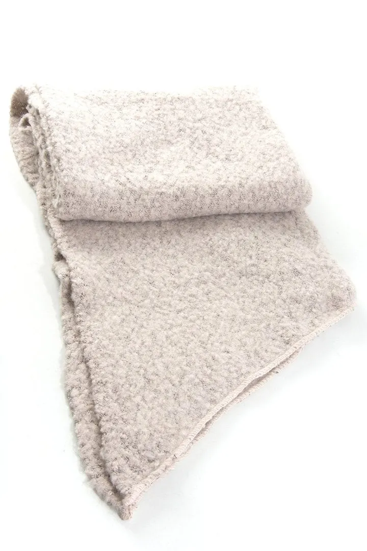 Light Pink Asymmetric Blanket Scarf