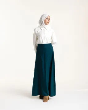 Linen Maxi Skirt Teal