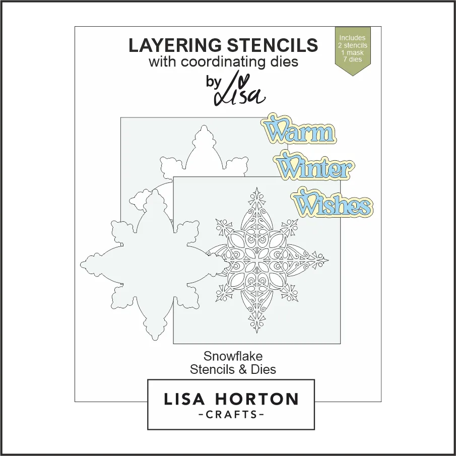 Lisa Horton Crafts Snowflake Stencils & Dies
