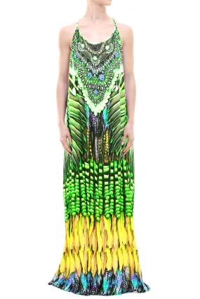 Long Emerald Green Summer Dress