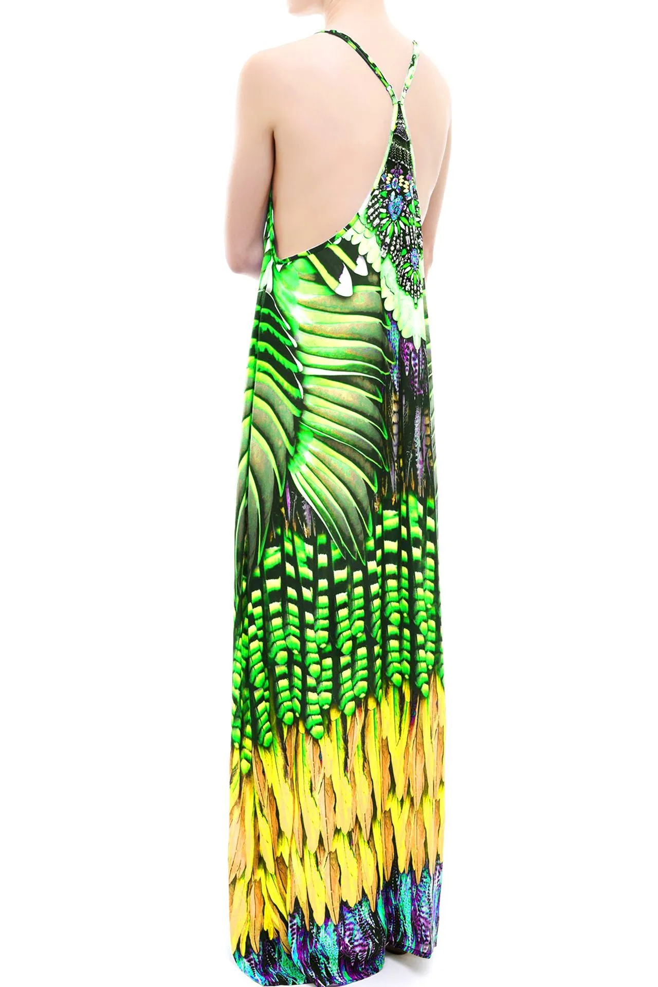 Long Emerald Green Summer Dress
