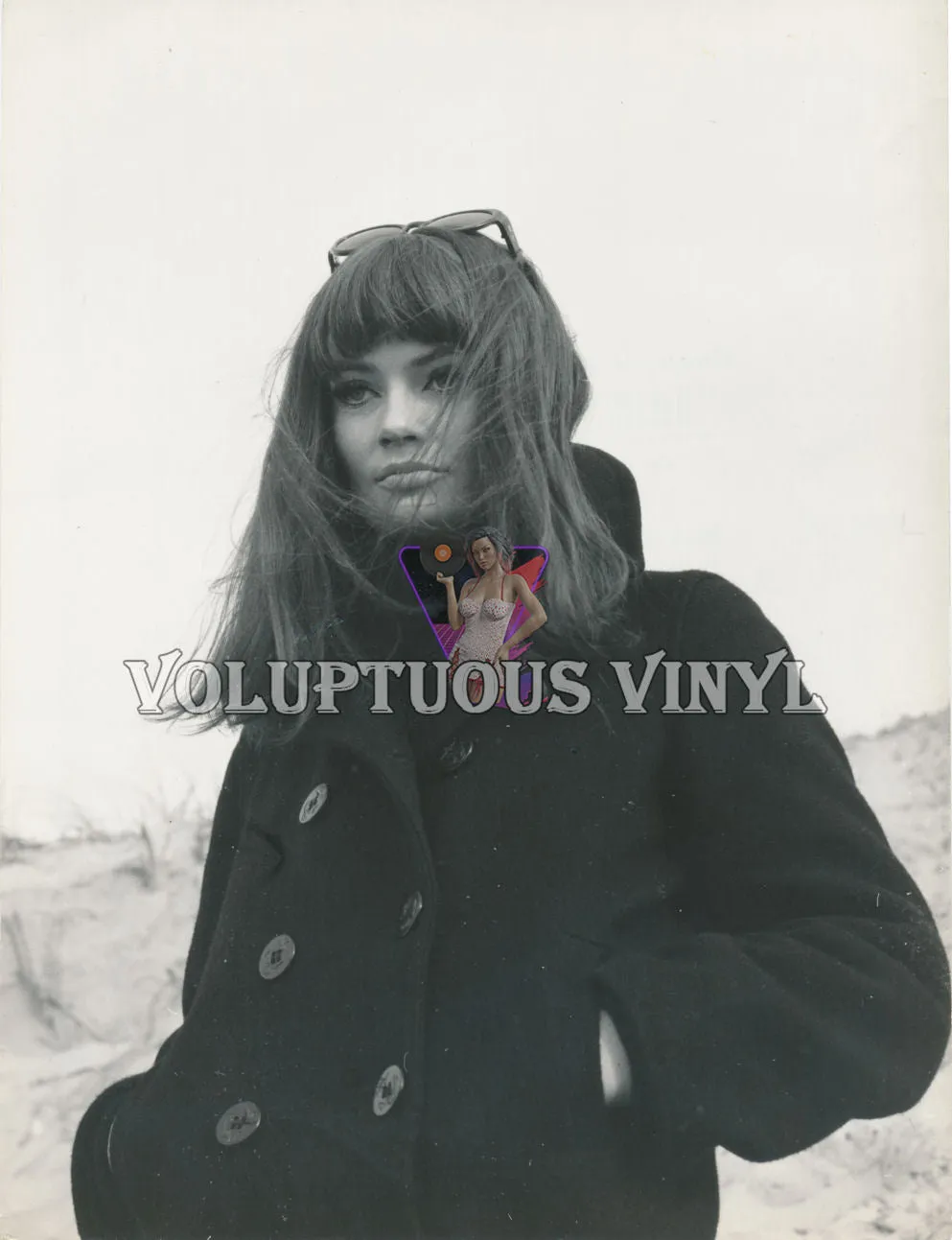 Marisa Mell Wearing Black Overcoat Objective 500 Million (1966)