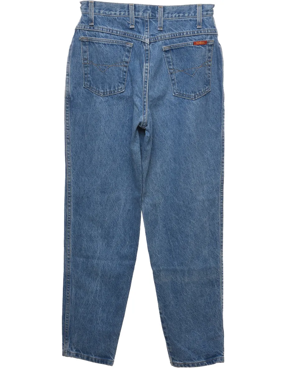 Medium Wash Tapered Jeans - W26 L28