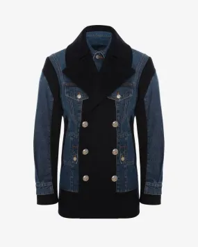 Men's Hybrid Peacoat in Navy