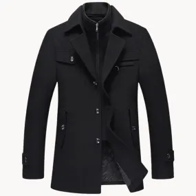 Men's Wool Blend Overcoat