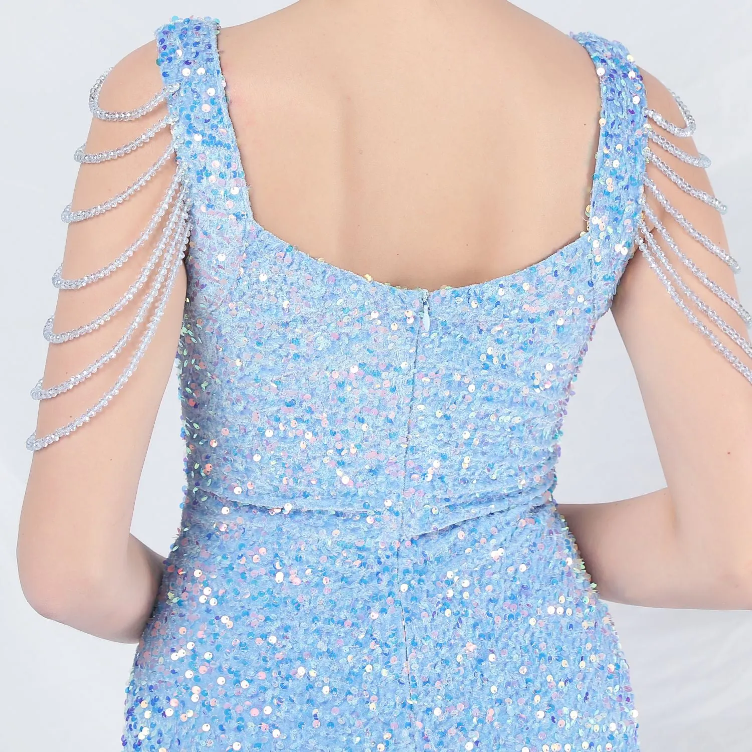 Metis-31828-Velvet Backed Beaded Formal Dress