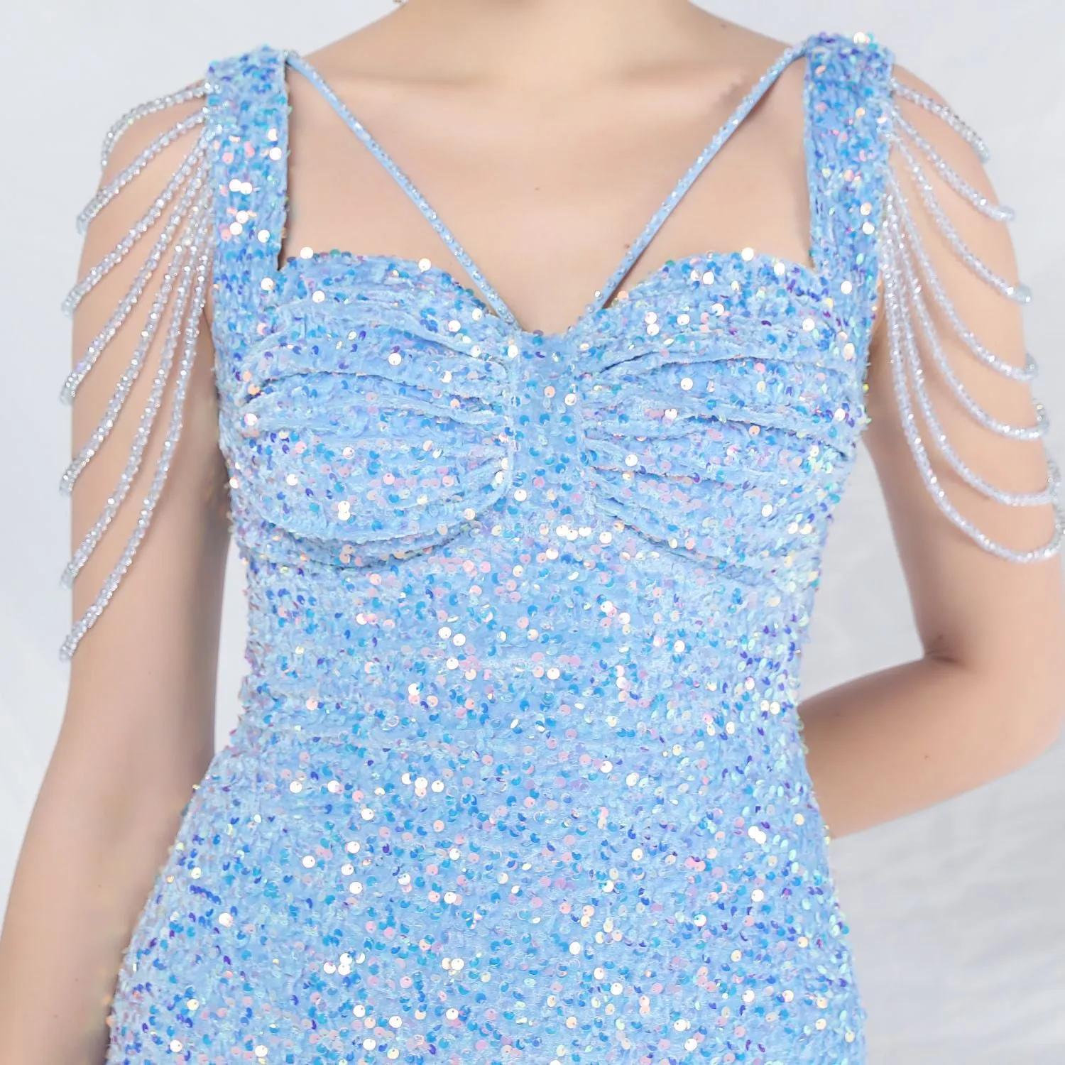 Metis-31828-Velvet Backed Beaded Formal Dress