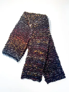 Midnight Hand Knit Scarf
