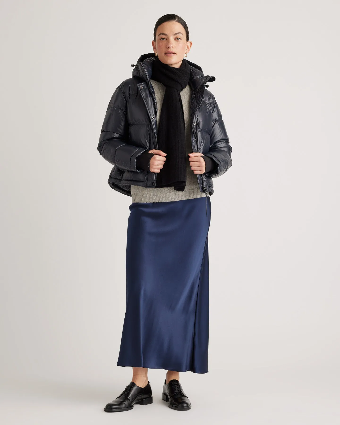 Mongolian Cashmere Ribbed Scarf