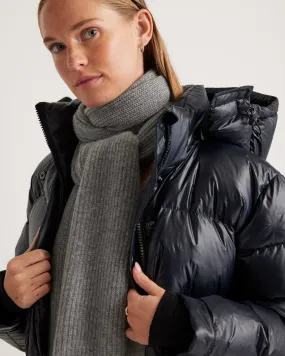Mongolian Cashmere Ribbed Scarf