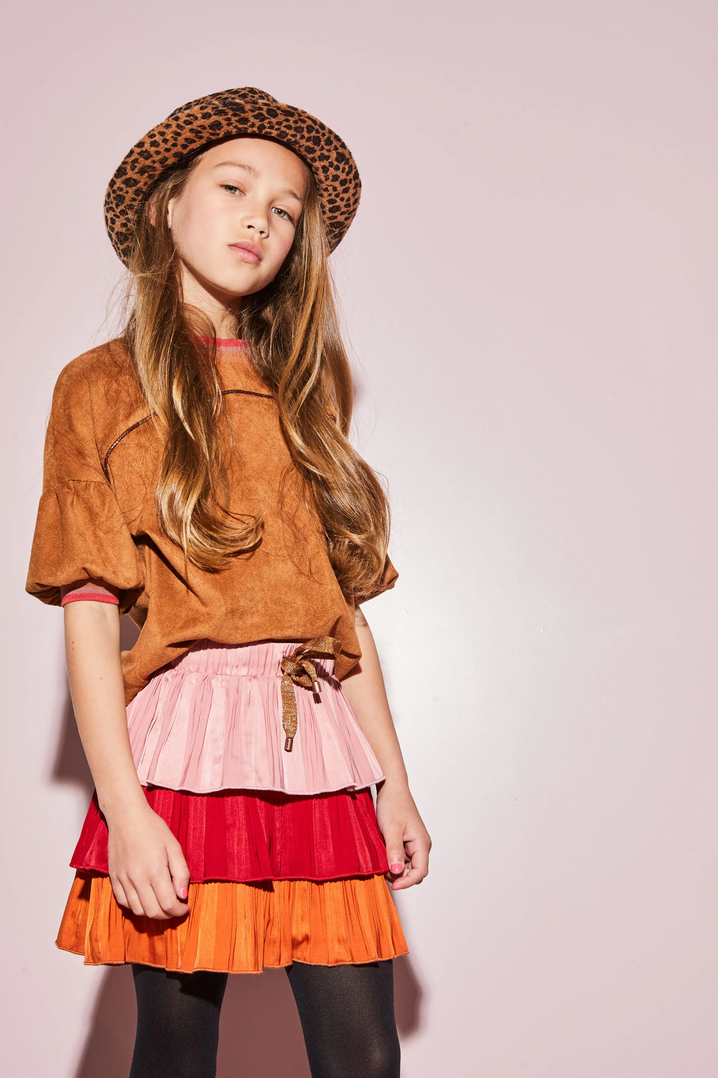 NoNo Nik 3 layered skirt with plissee