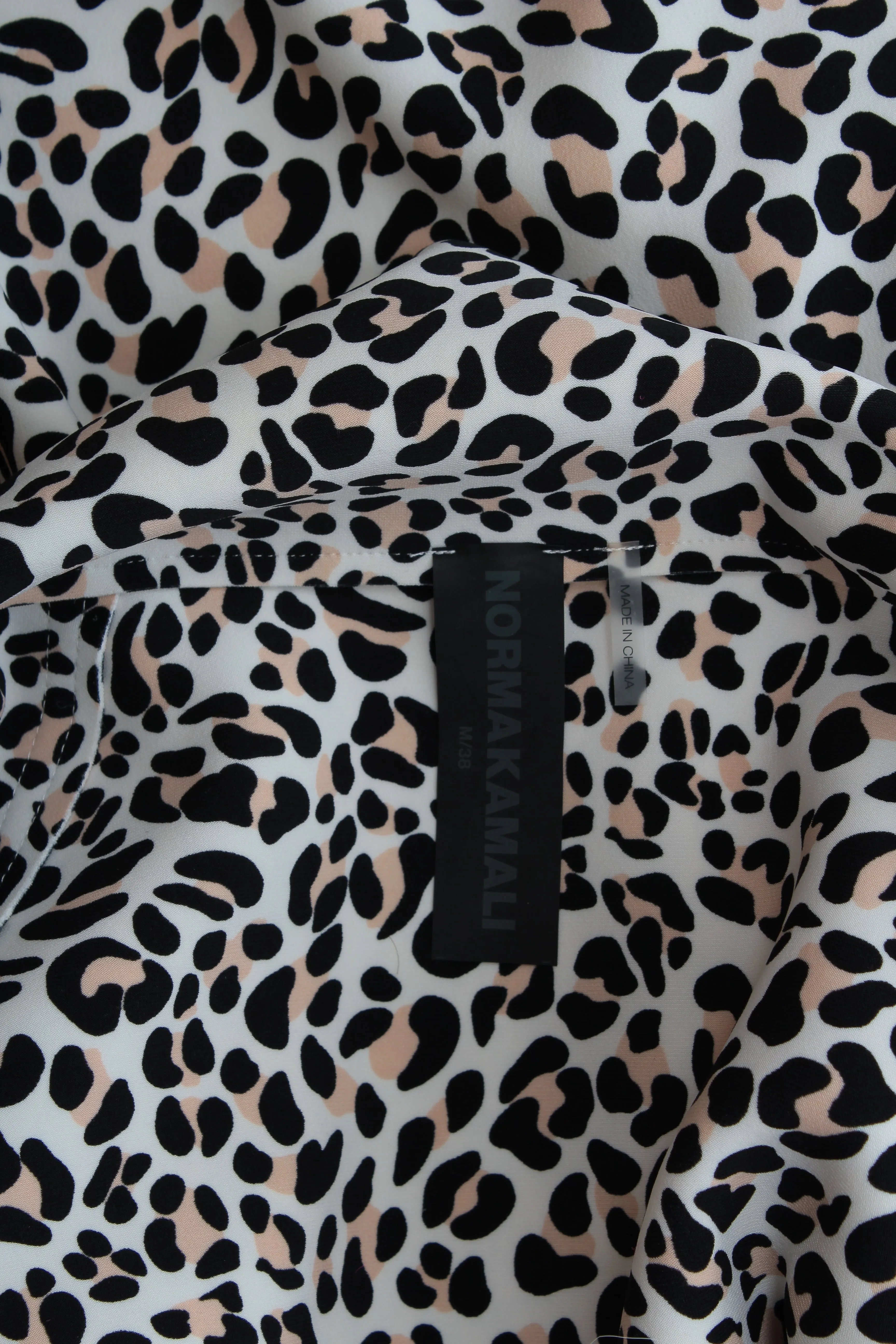 Norma Kamali Leopard Printed Overcoat