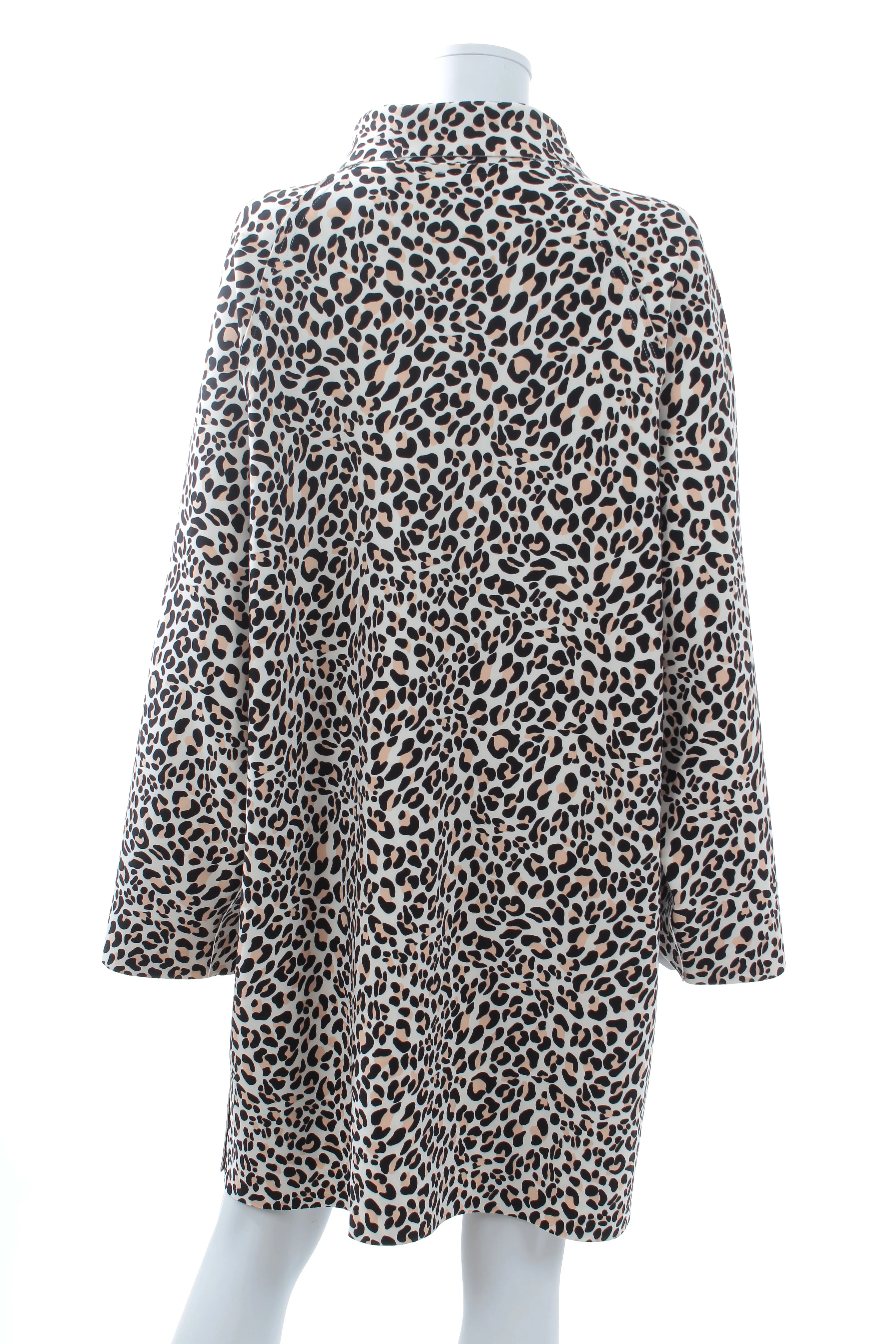 Norma Kamali Leopard Printed Overcoat