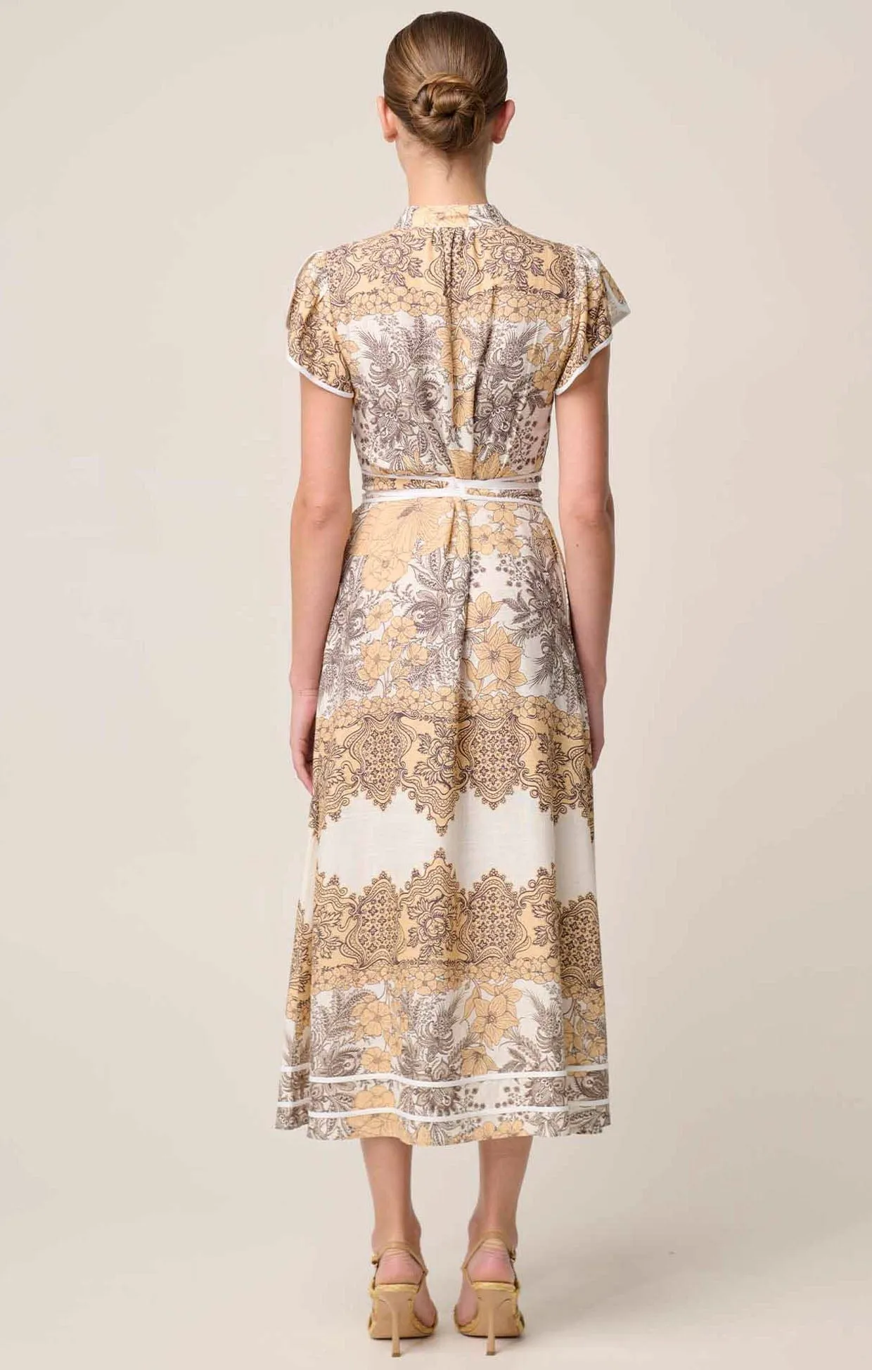 NOVIA EMBROIDERED MAXI DRESS