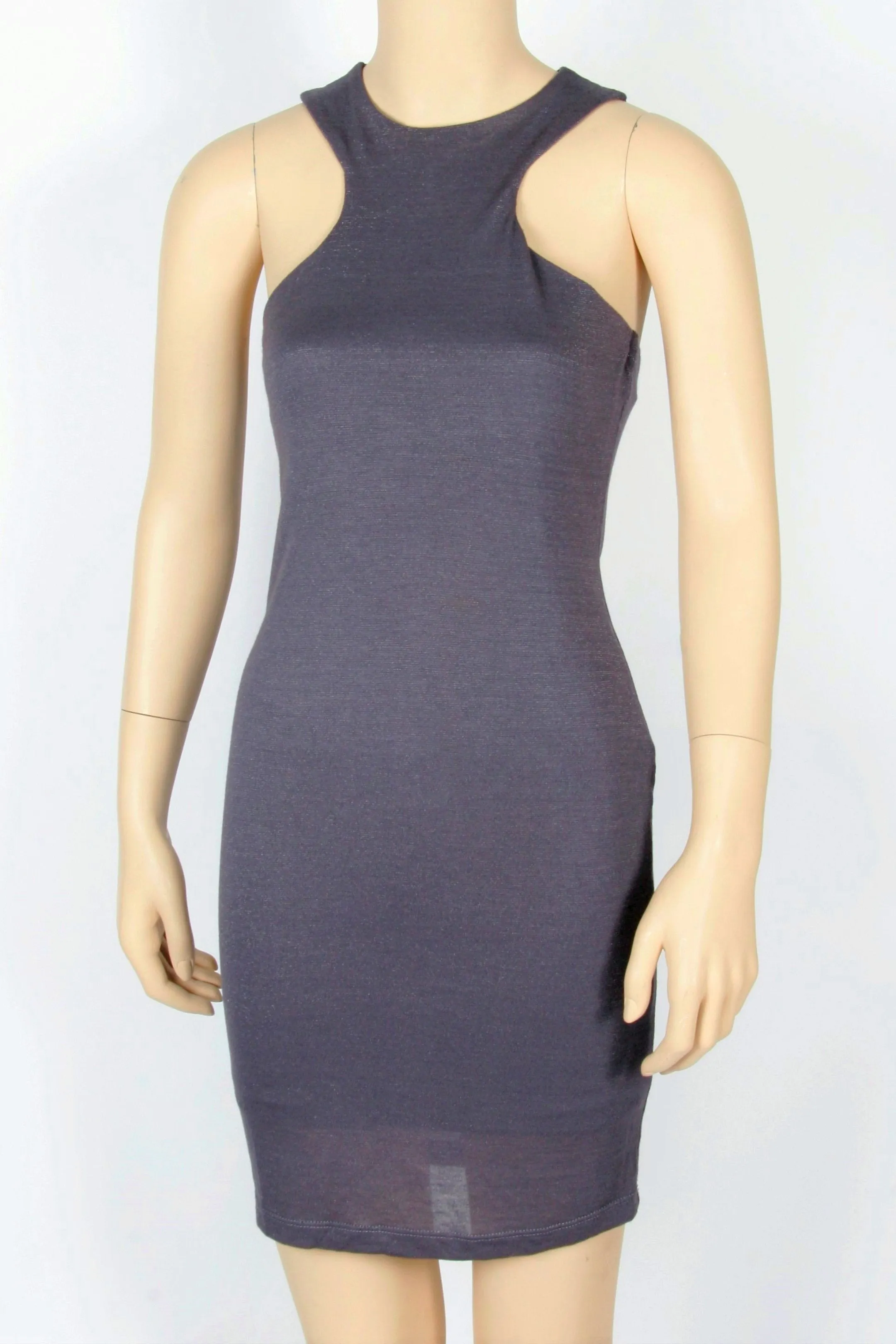 NWT Kardashian Kollection Gray Woven Mini Dress-Size X-Small