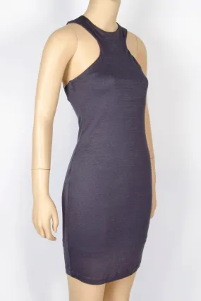 NWT Kardashian Kollection Gray Woven Mini Dress-Size X-Small