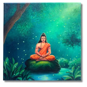 Original Acrylic Painting of Lord Ram | Handcrafted Home Decor
