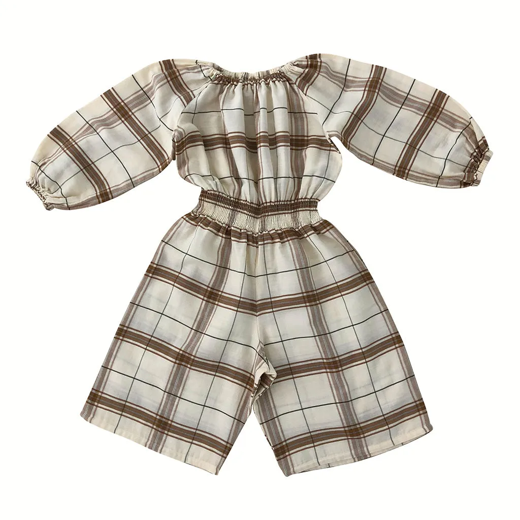 Overall Smocked Chenille Check