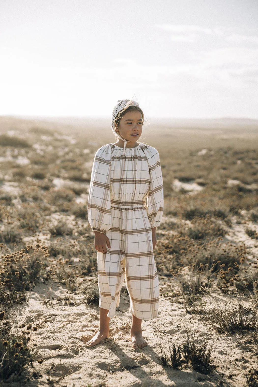 Overall Smocked Chenille Check