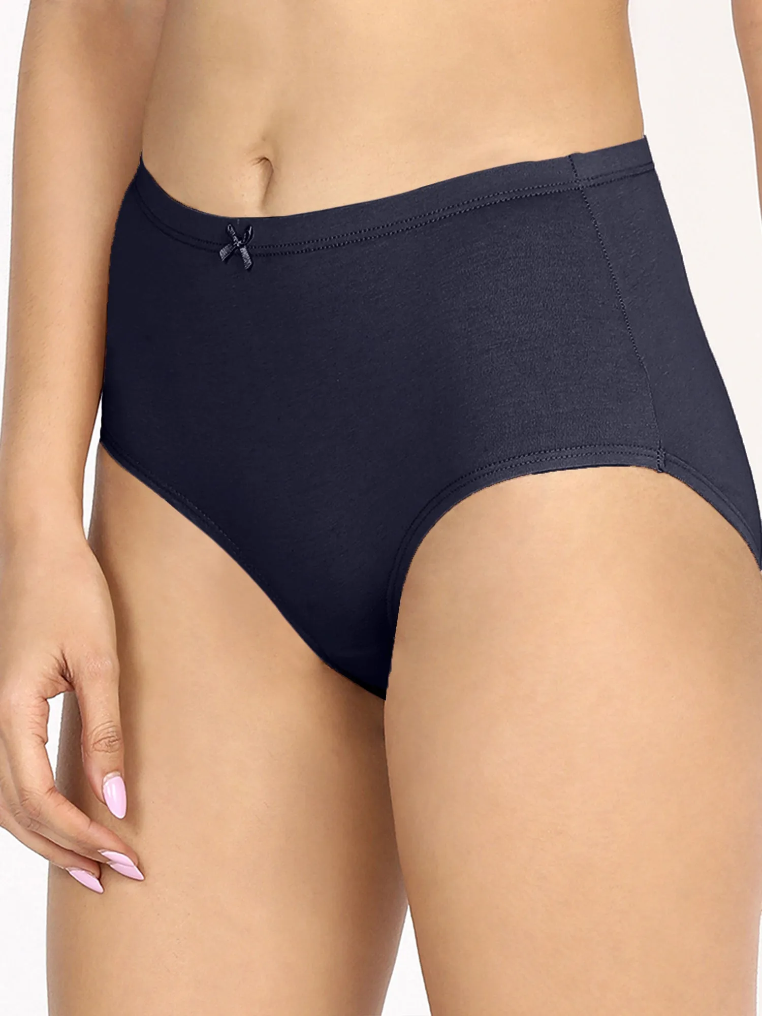 Pack Of 3 Cotton Full Brief with Anti odor-NYP104-Black, Mahogany rose, Peacoat