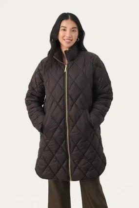 Part Two OlilasPW Quilted Coat in Chocolate Torte