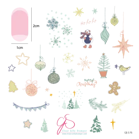 Patchwork Holiday (CjSC-75) Steel Nail Art Stamping Plate