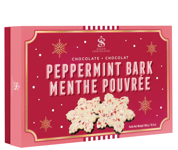 Peppermint Bark Snowflake Box