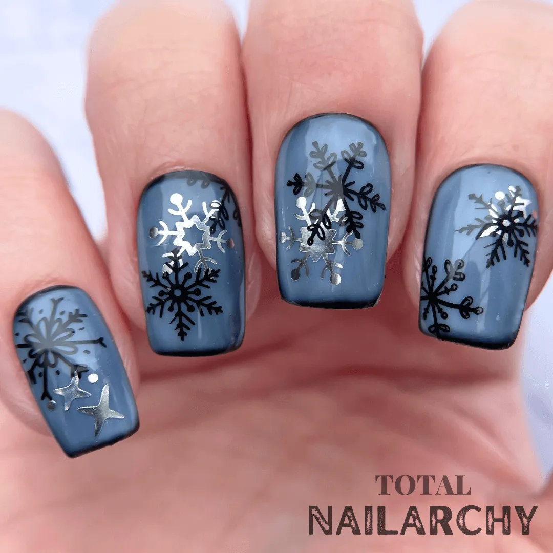Perfectly Imperfect (CjS-328) Steel Nail Art Layered Stamping Plate