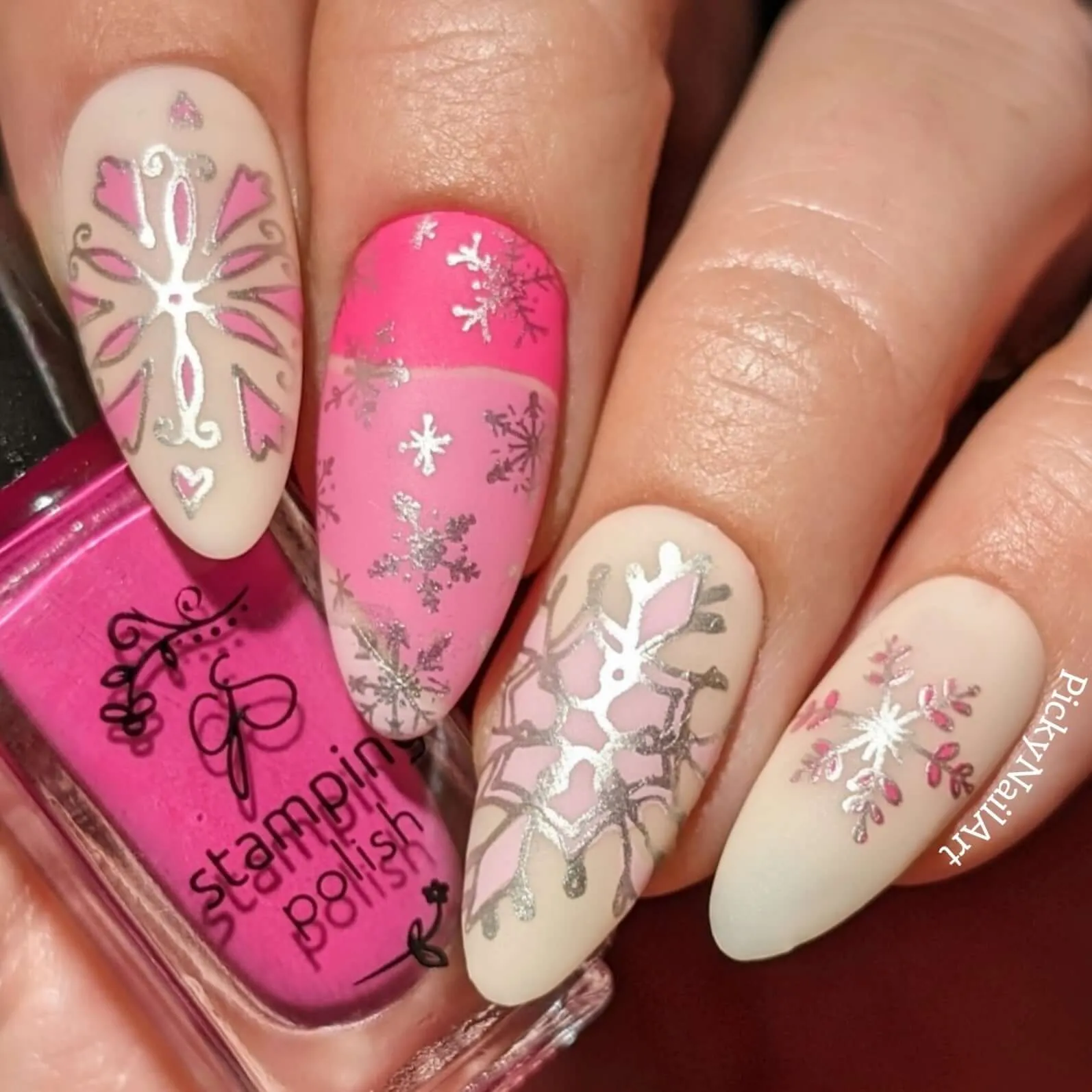 Perfectly Imperfect (CjS-328) Steel Nail Art Layered Stamping Plate