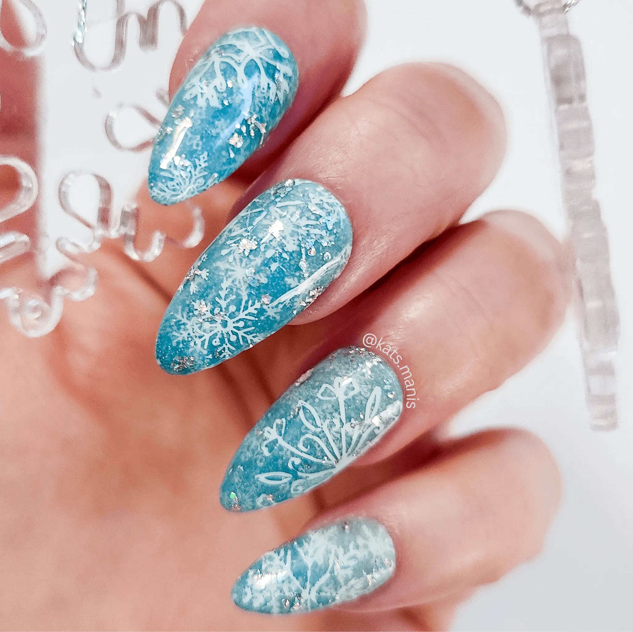 Perfectly Imperfect (CjS-328) Steel Nail Art Layered Stamping Plate