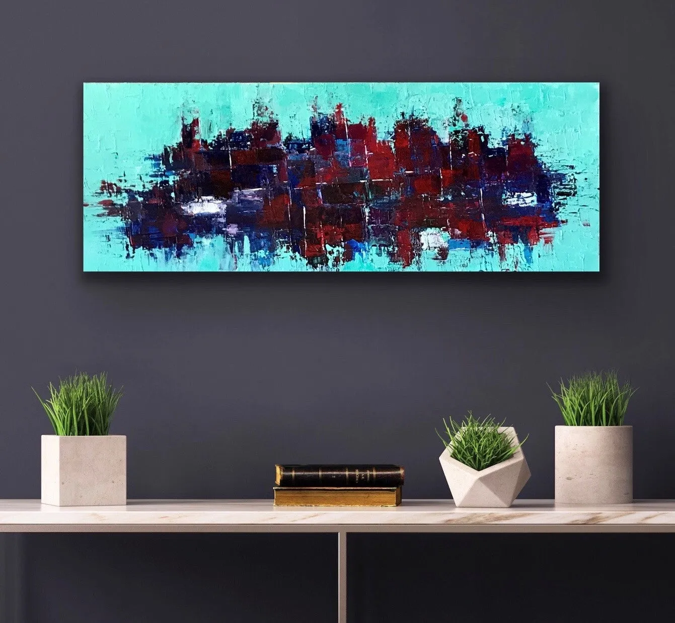 "Urban Life" Original Painting on Canvas
