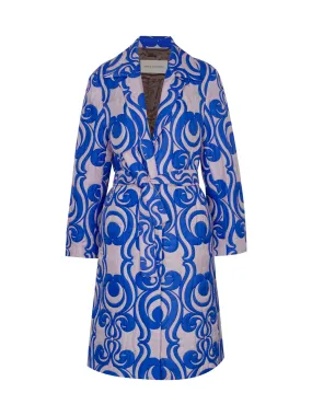 Roltas Silk Twill Coat (Blue)