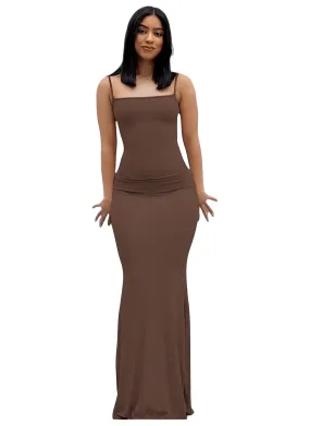 Satin Slip Sleeveless Backless Maxi Dress
