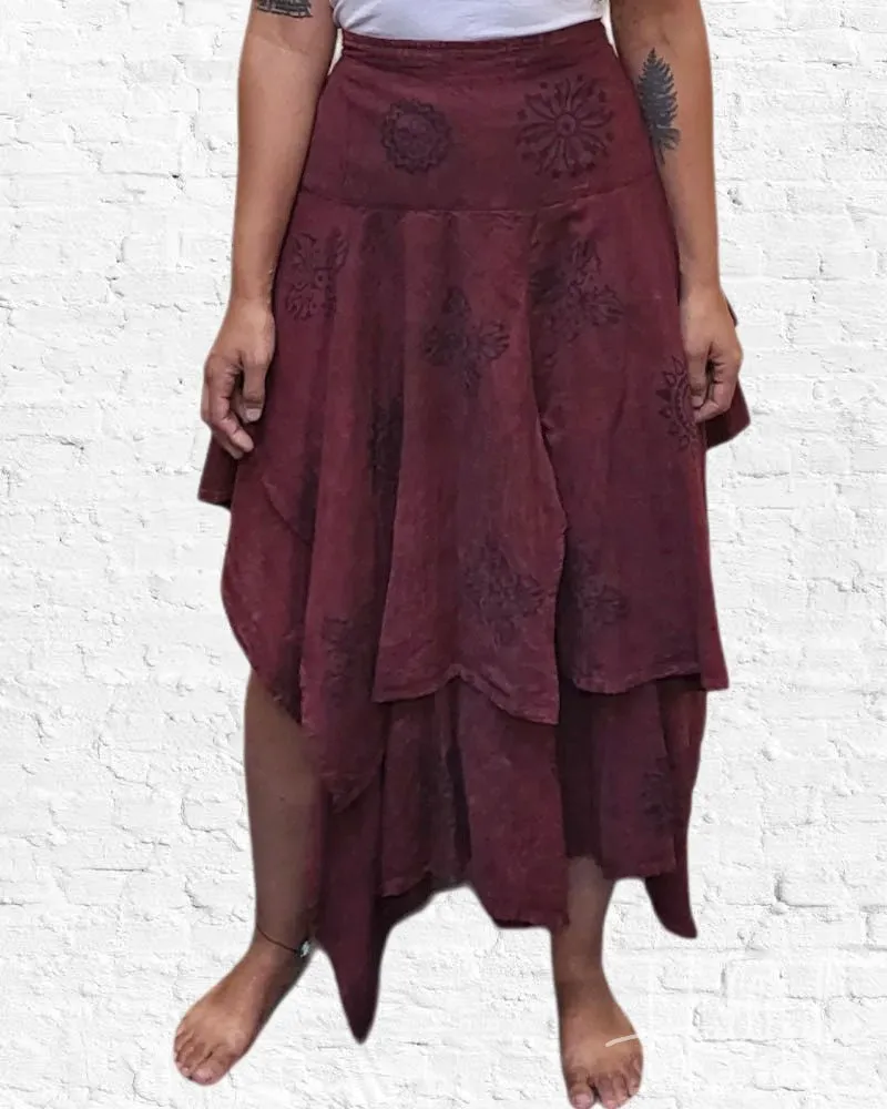 Shasta Skirt Burgundy