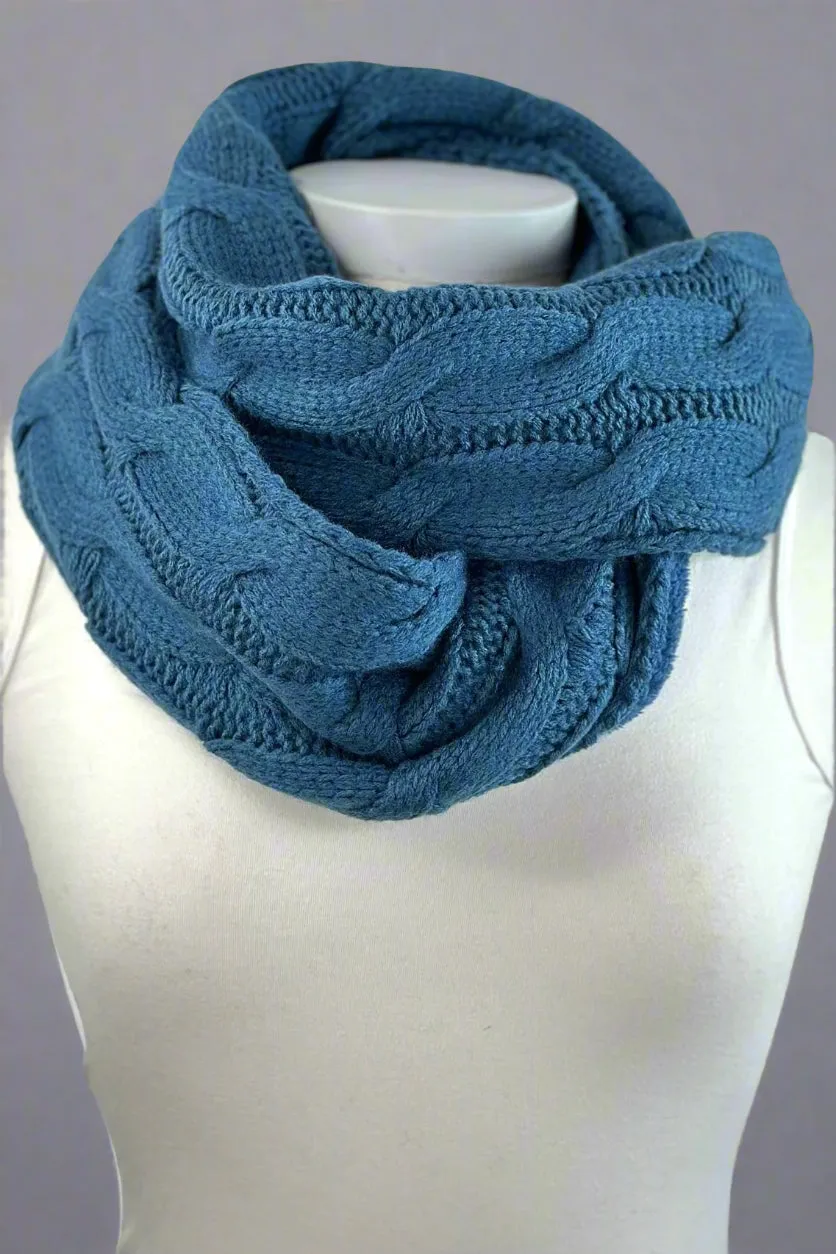 Sherpa Lined Knit Scarf