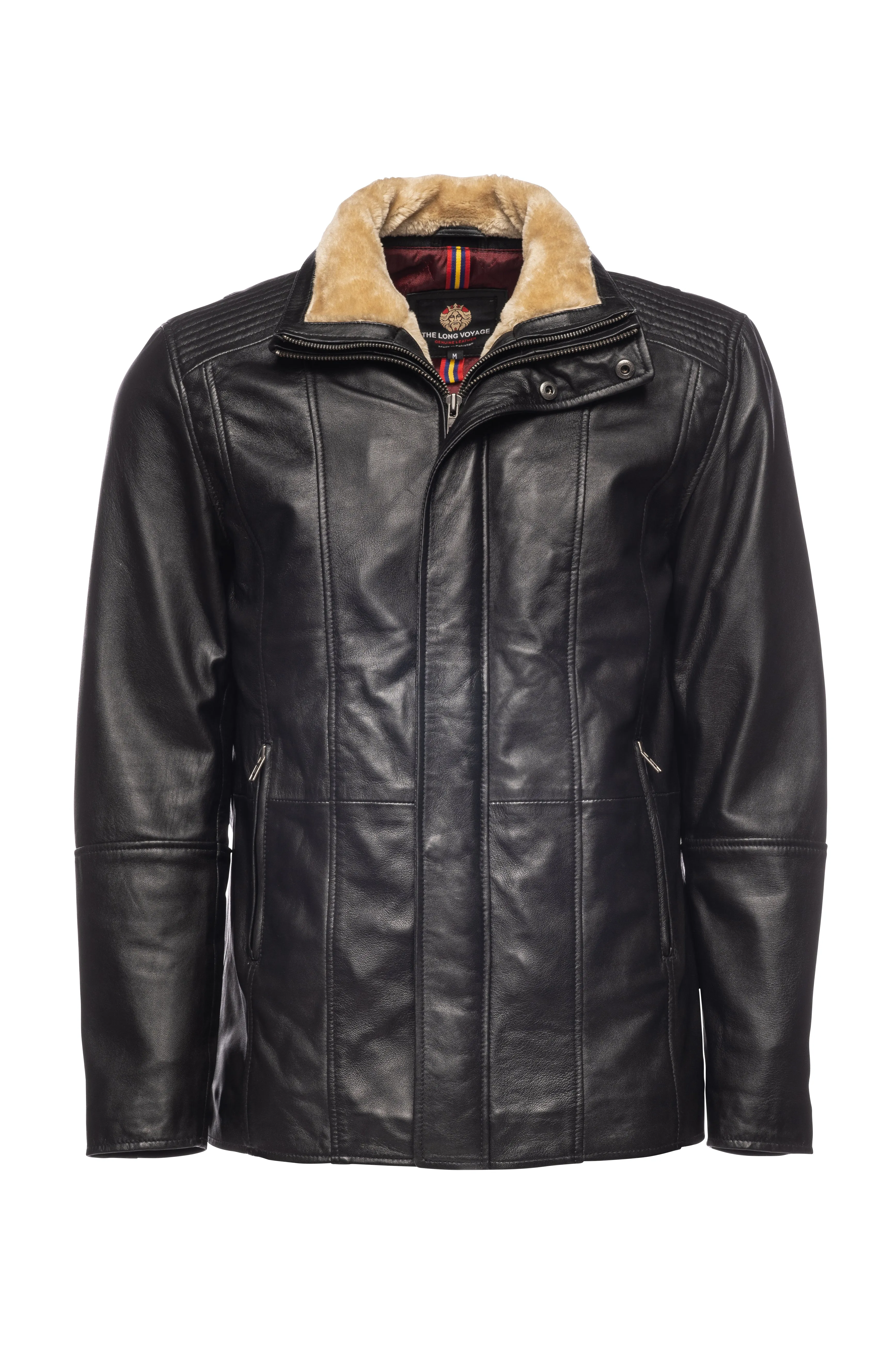Signature Luxury Leather Coat