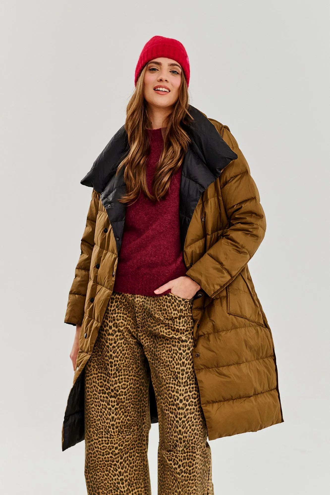 Silent Wood double-sided winter coat