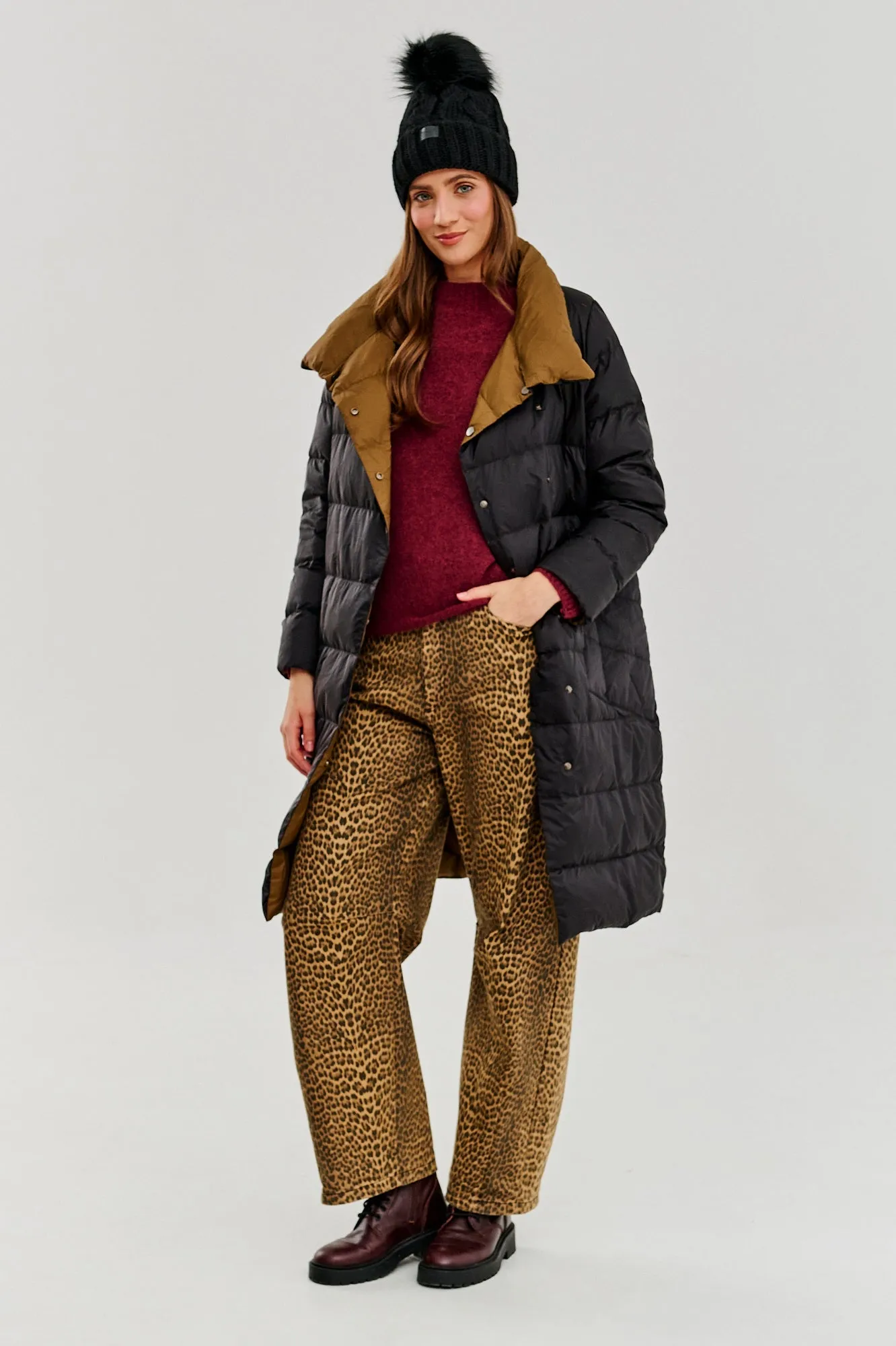Silent Wood double-sided winter coat