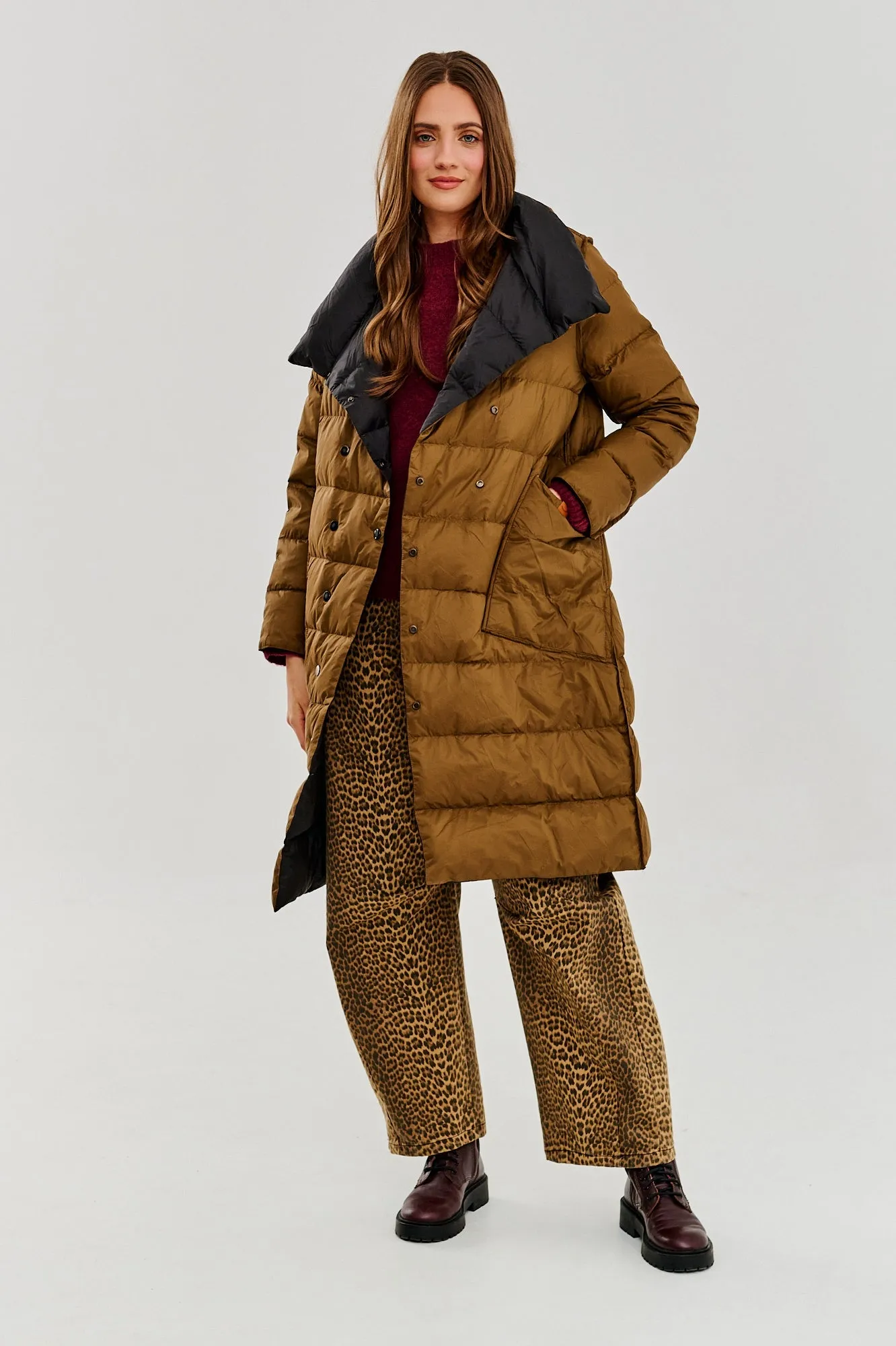 Silent Wood double-sided winter coat