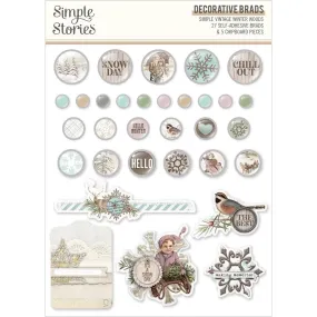 Simple Stories Simple Vintage Winter Woods - Decorative Brads*