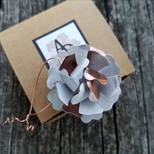 Small Copper Tone and White