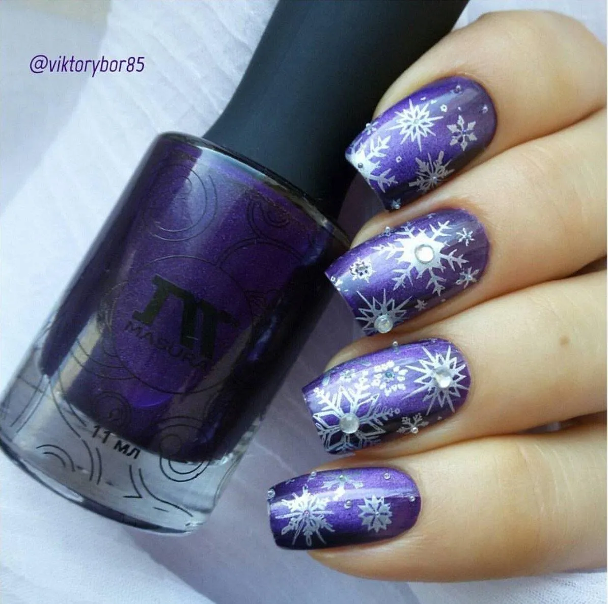 Snowflakes (CjS-03) - Steel Nail Art Layered Stamping Plate