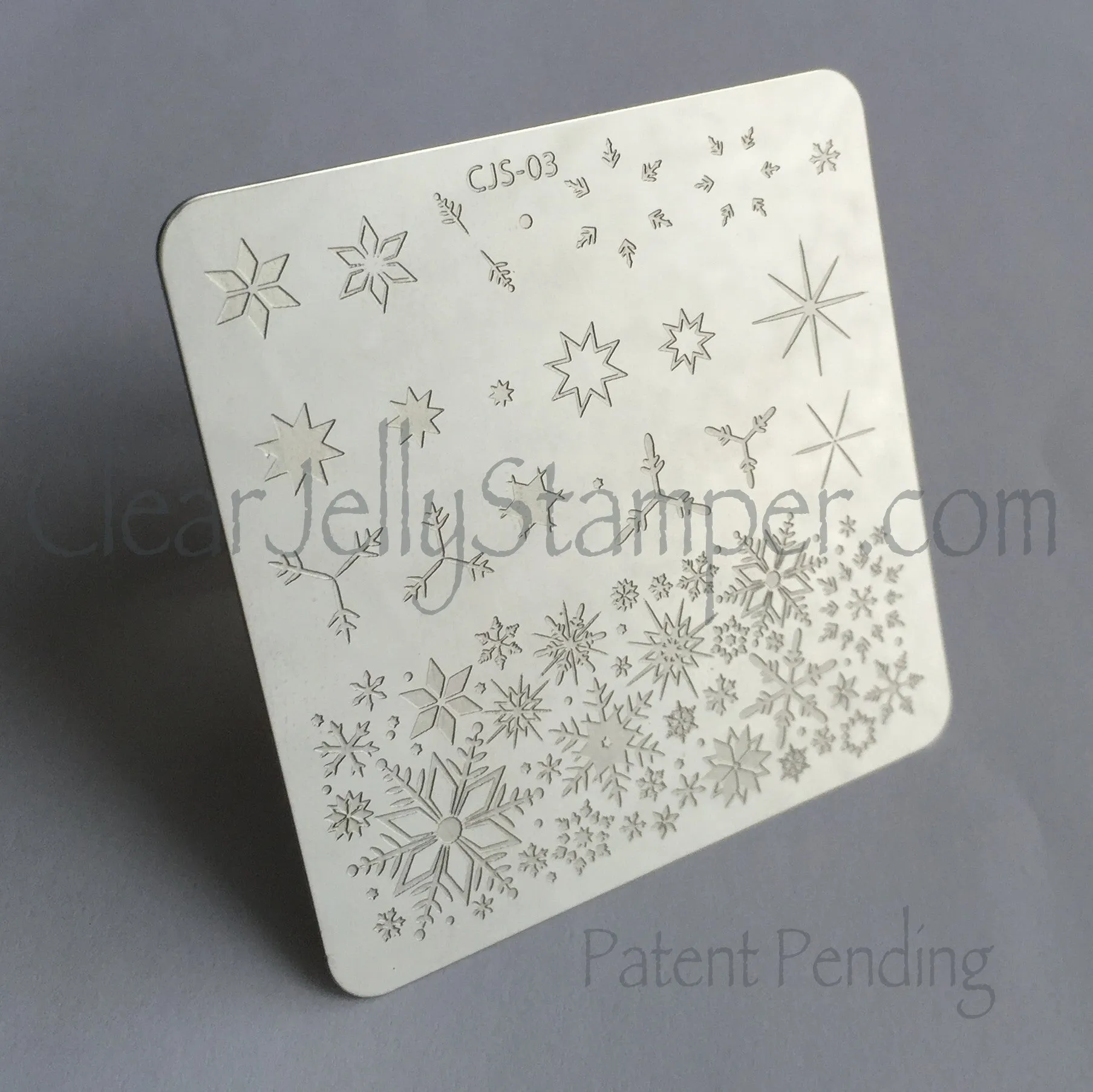 Snowflakes (CjS-03) - Steel Nail Art Layered Stamping Plate
