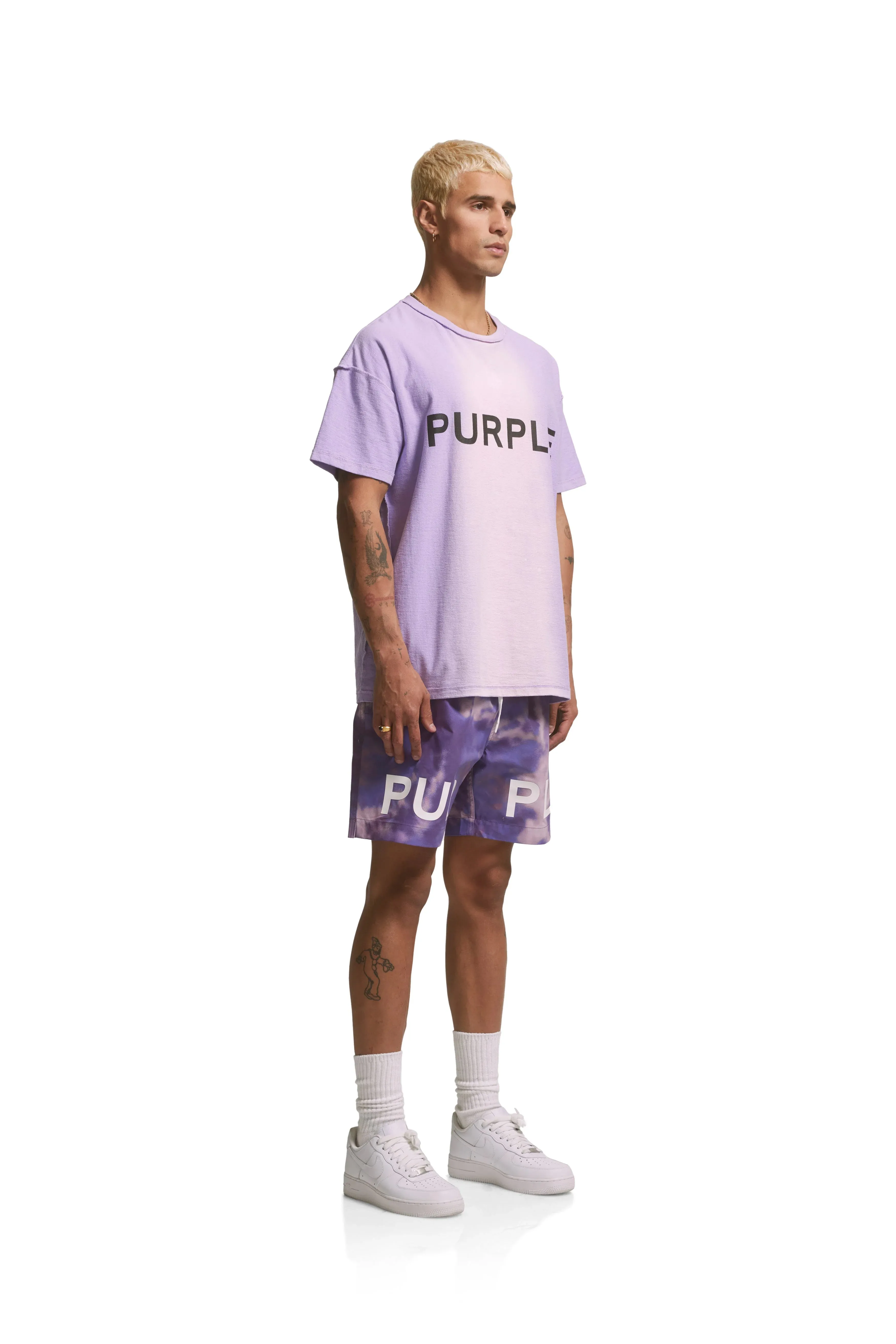 Texured Jersey Inside out Tee Lavender - PP101JLCT223