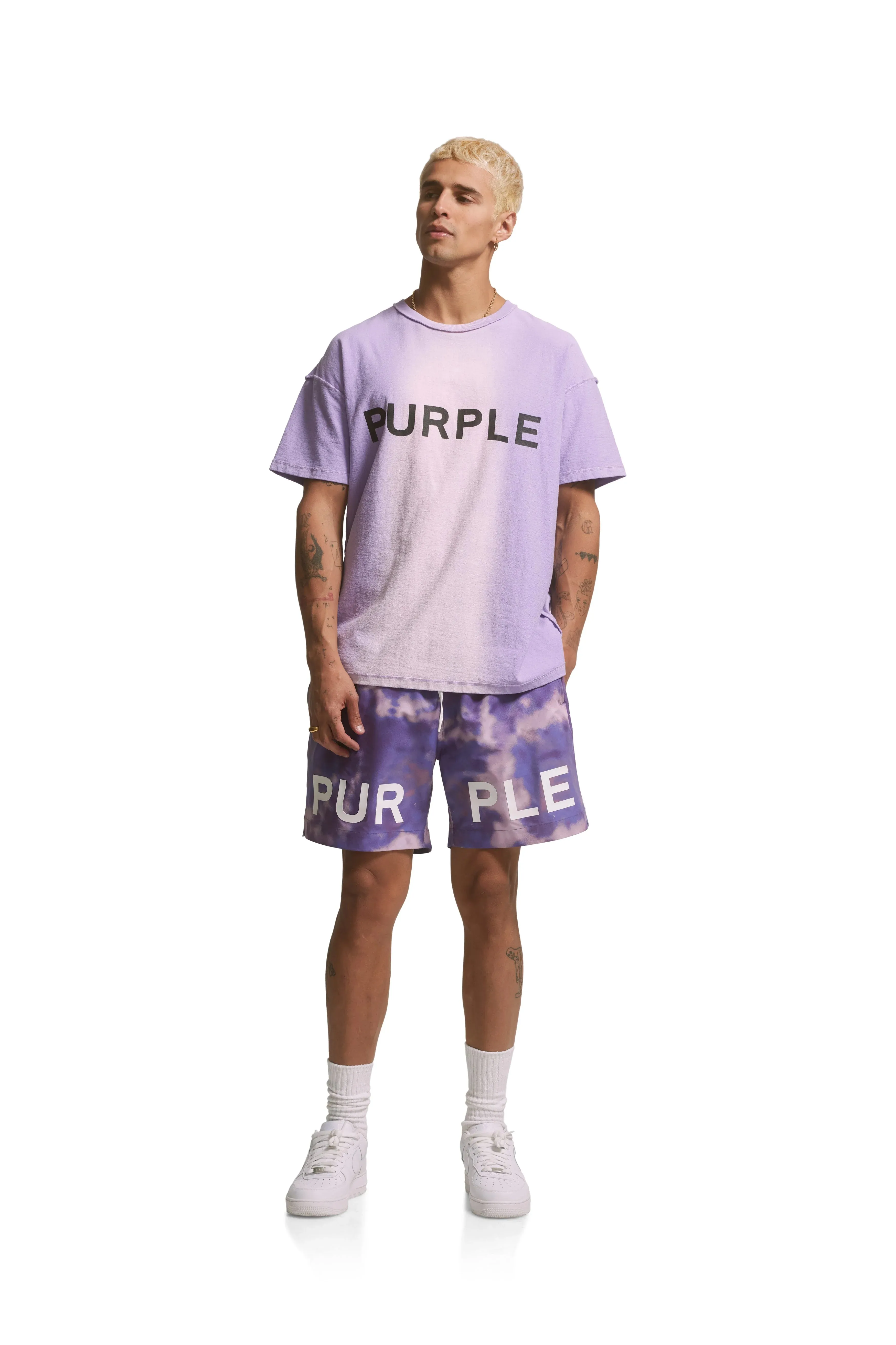 Texured Jersey Inside out Tee Lavender - PP101JLCT223